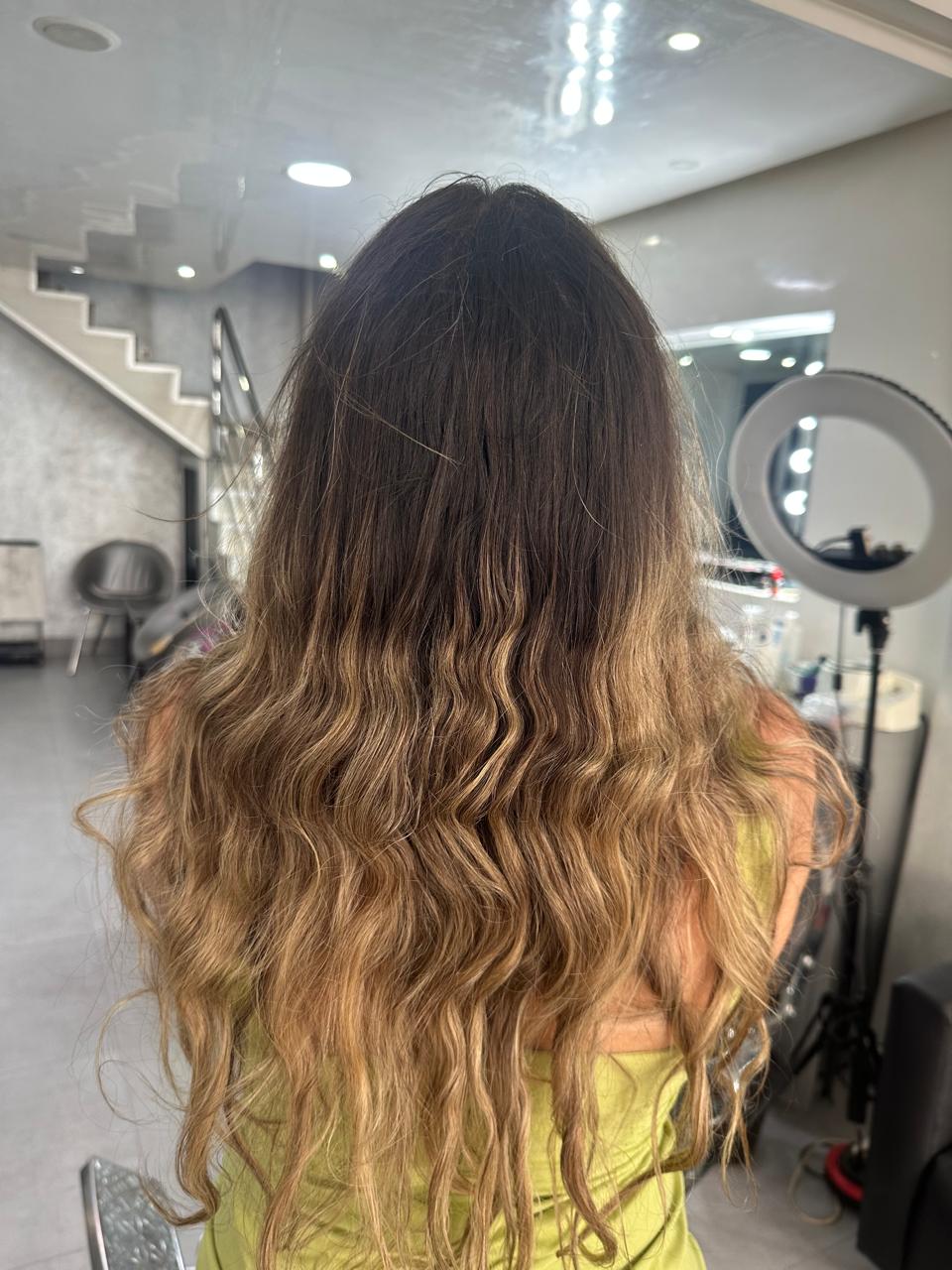 Transformation 1 : cheveux avant la prestation