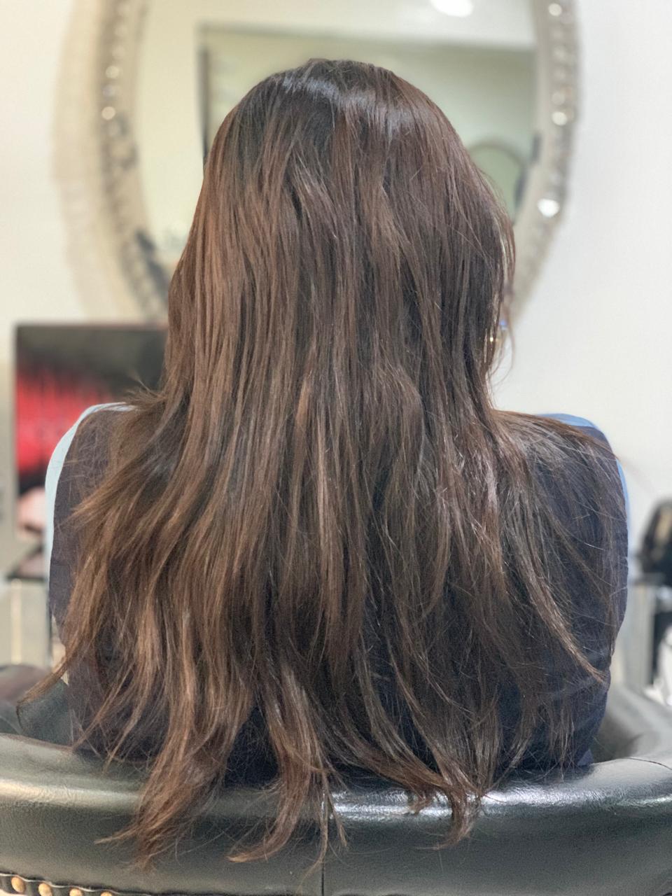 Transformation 2 : cheveux avant la prestation
